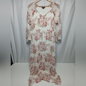 Robert Louis Floral Lined Maxi Dress. Size L
